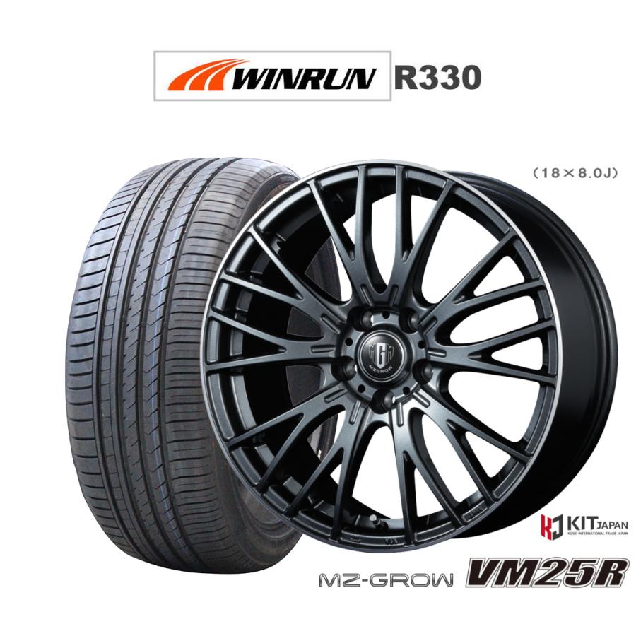サマータイヤ ホイール4本セット コーセイ MZ-GROW VM25R WINRUN 