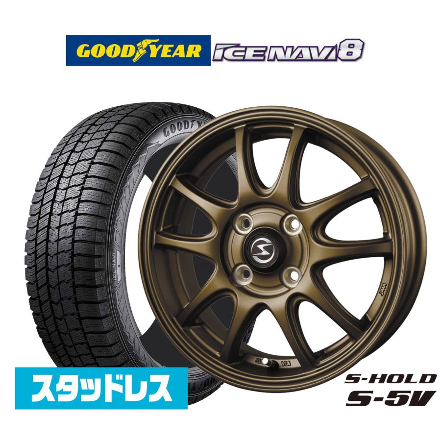 2025年製】スタッドレスタイヤ ホイール4本セット BADX エスホールド S