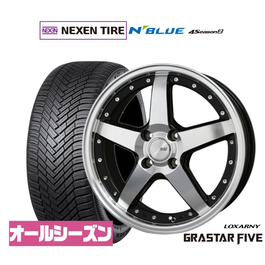 ロクサーニ サマータイヤ ホイール4本セット BADX グラスターファイブ 
