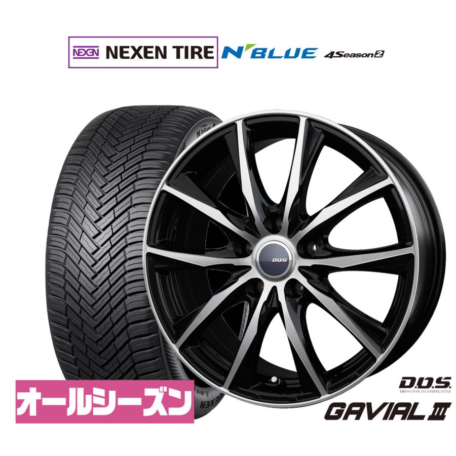サマータイヤ ホイール4本セット BADX D,O,S(DOS) ガビアルIII NEXEN