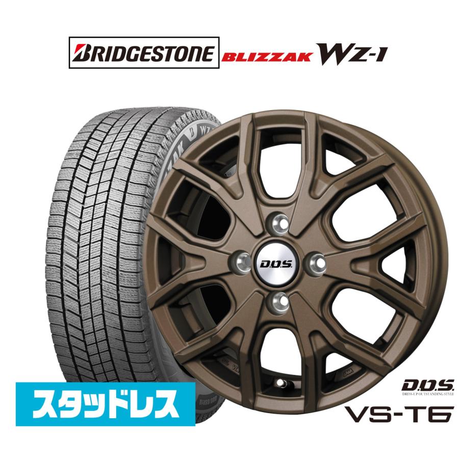 スタッドレスタイヤ ホイール4本セット BADX D,O,S(DOS) VS-T6 
