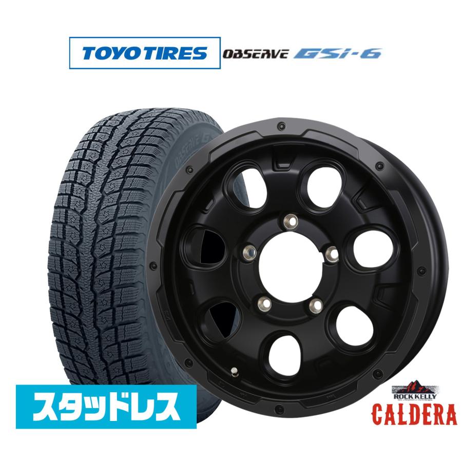 屋根付き倉庫保管　スタッドレス215/70R16 4本セット スタッドレスタイヤ ホイール4本セット BADX ロックケリー ROCK KELLY