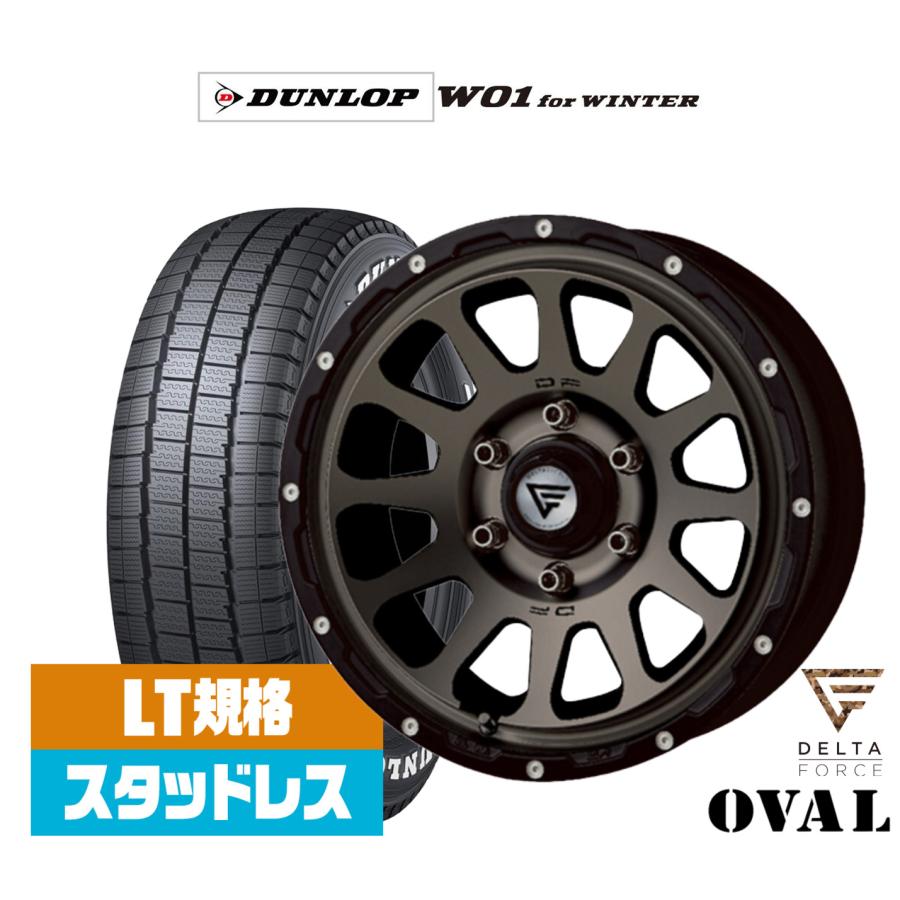 スタッドレスタイヤ ホイール4本セット FORCE デルタフォース OVAL 