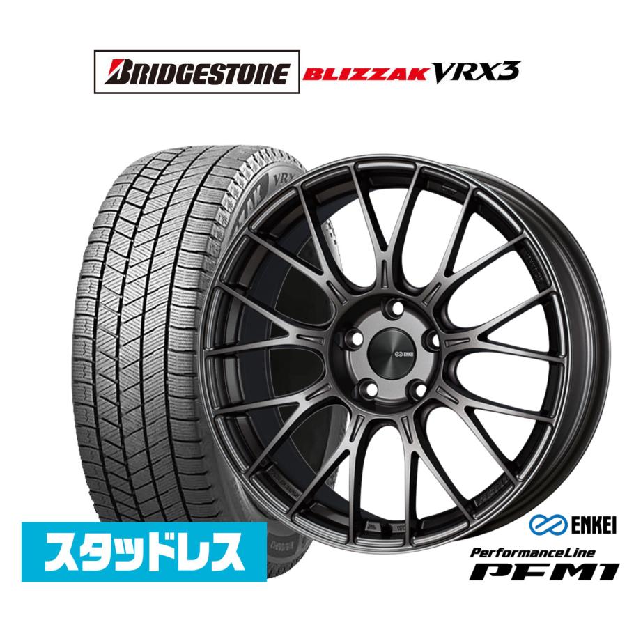 ブリヂストン　2024年製VRX3　215/65R16　ホイール4本セット　美品 ENKEI（エンケイ） スタッドレスタイヤ ホイール4本セット PFM1