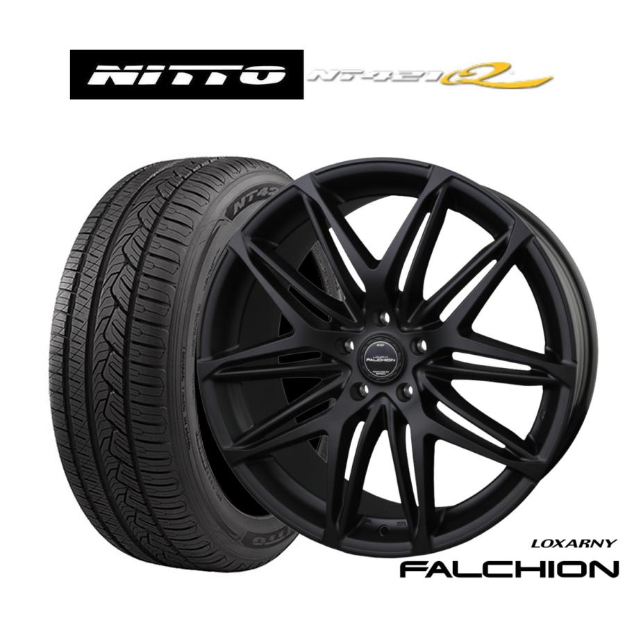 ロクサーニ サマータイヤ ホイール4本セット BADX ファルシオン Black