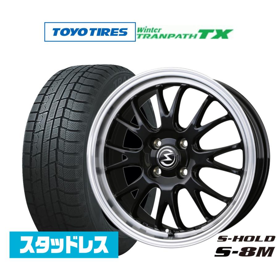 スタッドレスタイヤ ホイール4本セット BADX エスホールド S-8M