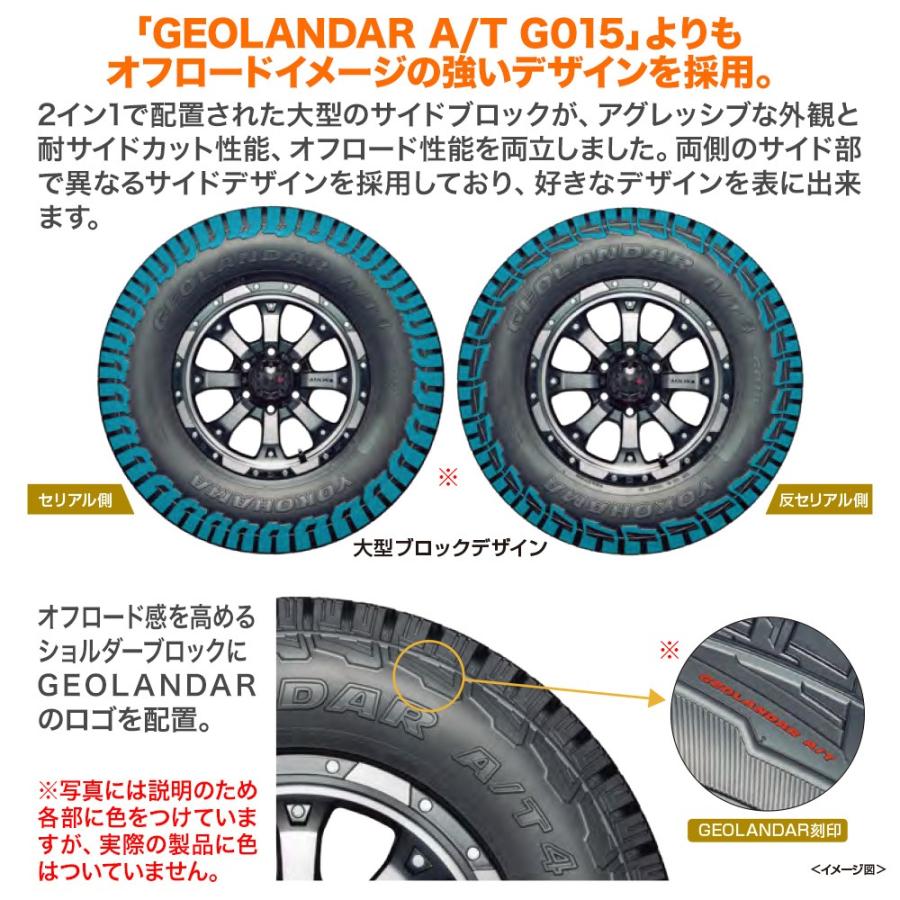 サマータイヤ ホイール4本セット MLJ エクストリーム クアッド ヨコハマ GEOLANDAR ジオランダー AT4 (G018) 155/65R14_2