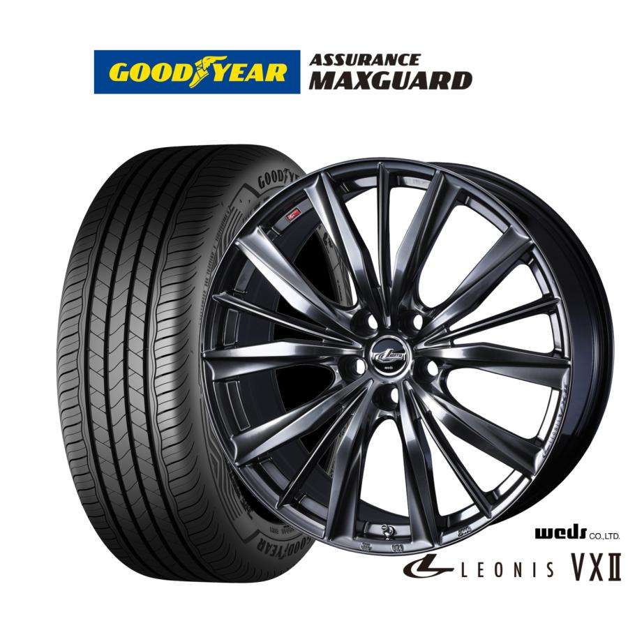 WEDS レオニス 17インチ 205/50R17 夏タイヤ WEDS（ウェッズ） サマータイヤ ホイール4本セット レオニス VXII