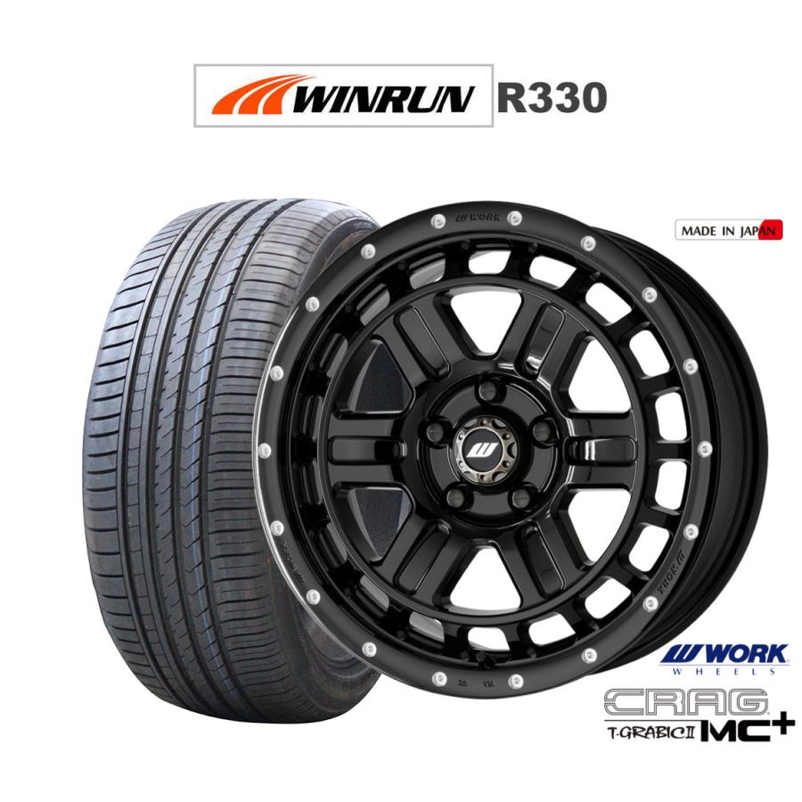 値下げ！タイヤホイールセット★WINRUN R330 17インチ WORK サマータイヤ ホイール4本セット ワーク クラッグ T-GRABICII MC