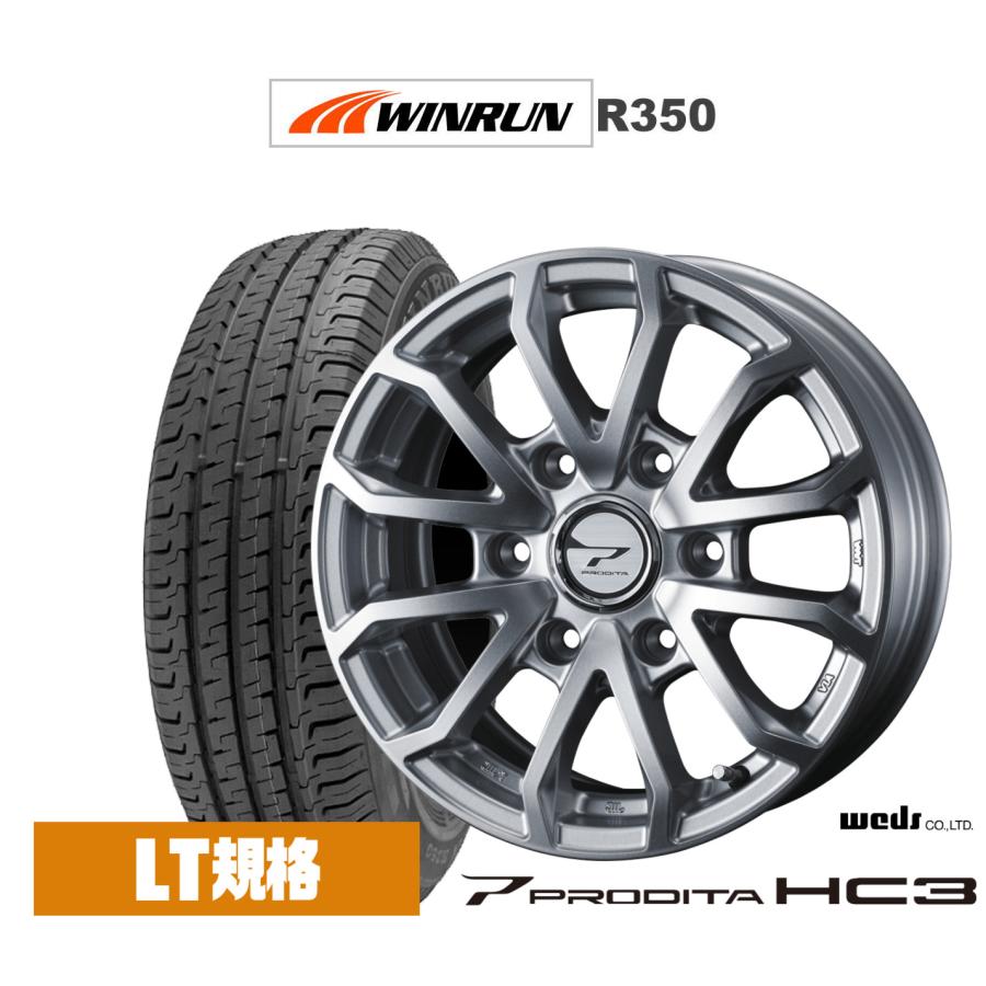 WEDS（ウェッズ） サマータイヤ ホイール4本セット アドベンチャー プロディータHC3 WINRUN ウインラン R350 (LT用 ...