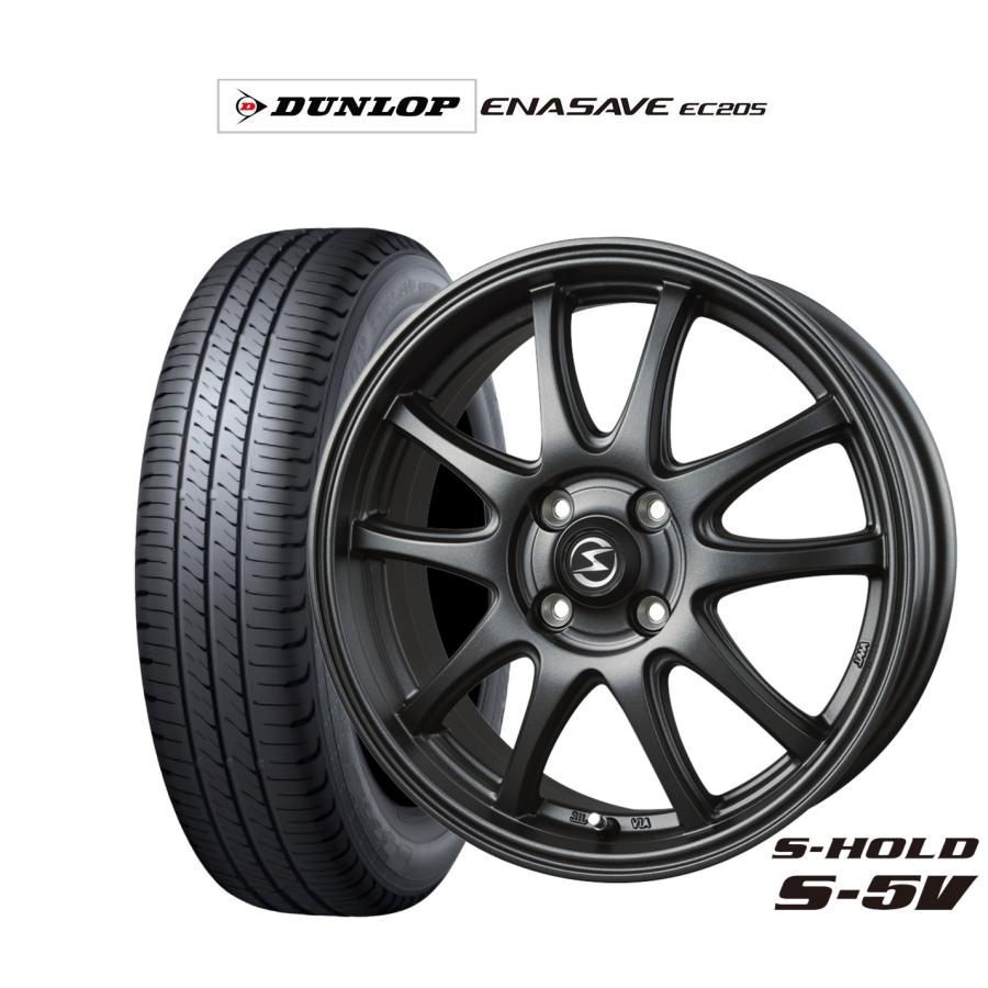 サマータイヤ ホイール4本セット BADX エスホールド S-5V ダンロップ 