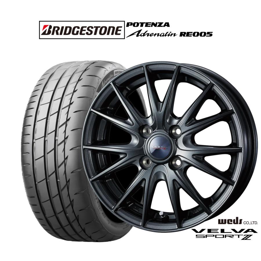 タイヤ・ホイール 215/45R18 POTENZA RE004 weds VELVA sport WEDS（ウェッズ） サマータイヤ ホイール4本セット ヴェルヴァ SPORT2