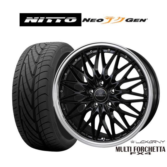 ロクサーニ １８インチ タイヤ４本付き 215/40r18 国産タイヤ ロクサーニ サマータイヤ ホイール4本セット BADX マルチフォルケッタ
