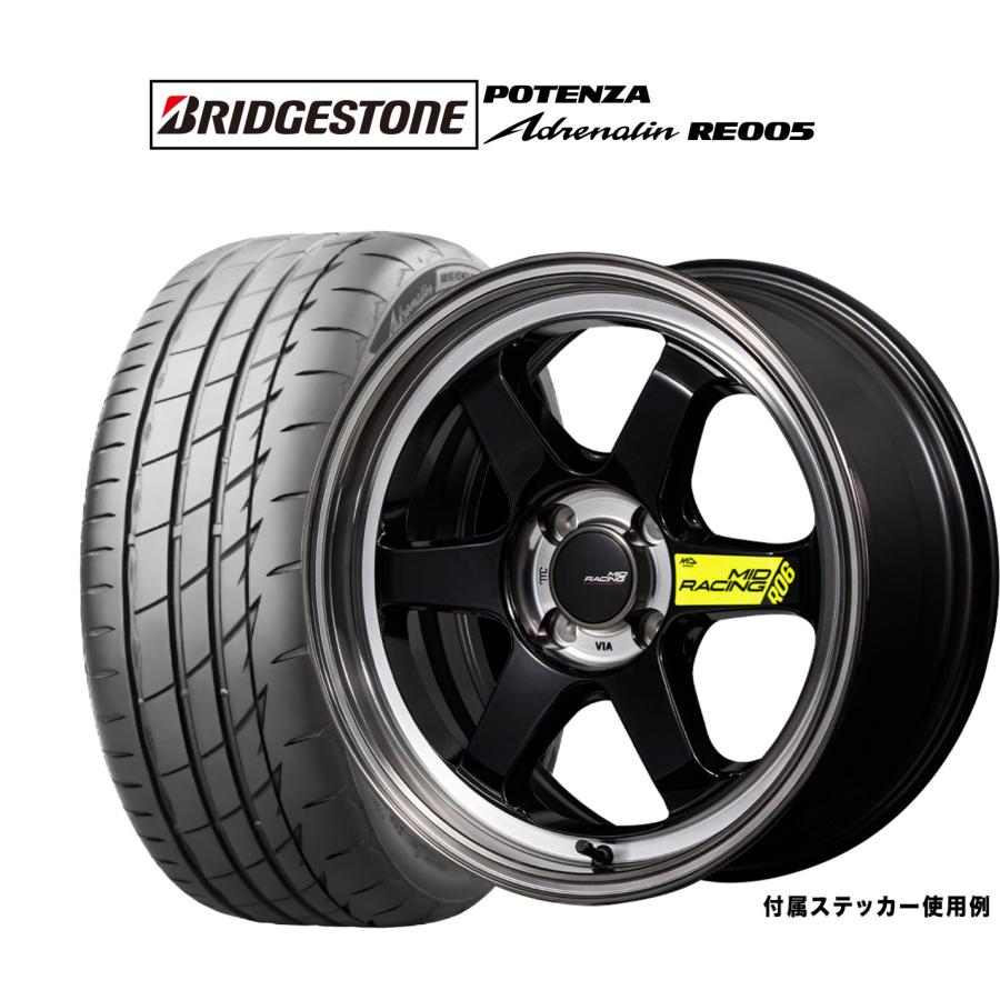 サマータイヤ ホイール4本セット MID レーシング R06 ブリヂストン