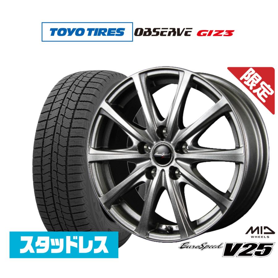 スタッドレスタイヤ ホイール4本セット MID 数量限定品 ユーロスピード 