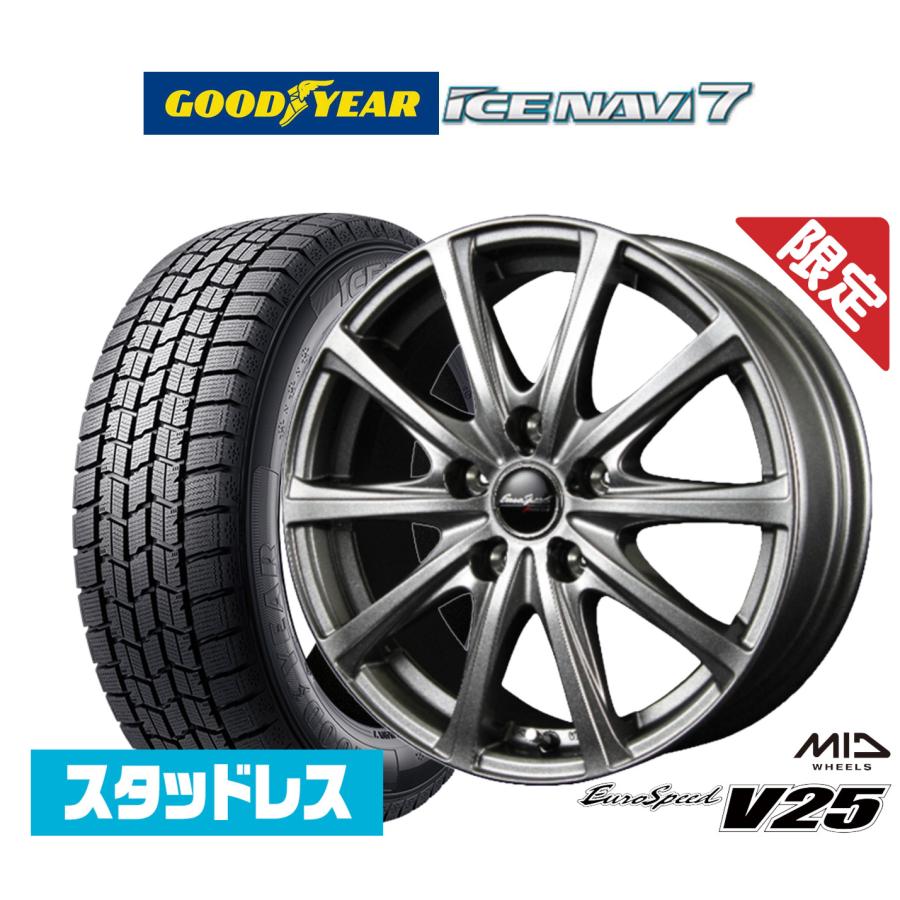 2025年製】スタッドレスタイヤ ホイール4本セット MID ユーロスピード