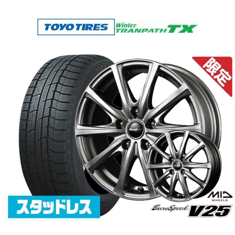 スタッドレスタイヤ ホイール4本セット MID 数量限定品 ユーロスピード 