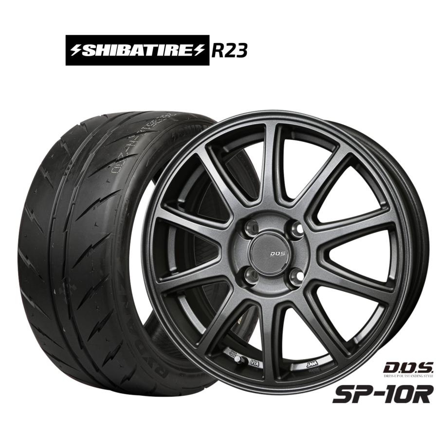 サマータイヤ ホイール4本セット BADX D,O,S(DOS) SP-10R SHIBATIRE 
