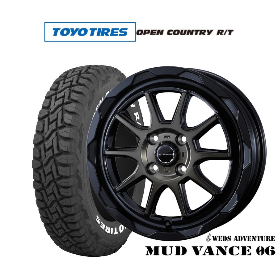 専用　マットヴァンス06 トーヨオープンカントリー4本セット　12インチ WEDS（ウェッズ） サマータイヤ ホイール4本セット アドベンチャー