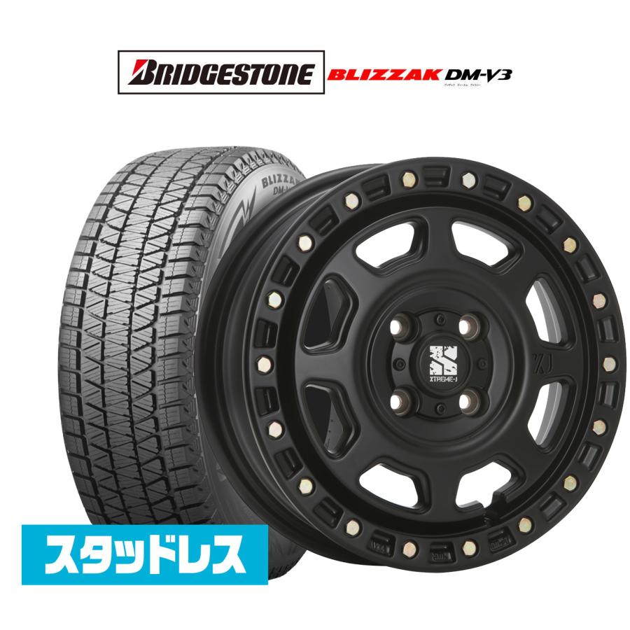 ブリザック 285/60R18 スタッドレスタイヤ ホイール付き セコイアに装着 スタッドレスタイヤ ホイール4本セット MLJ エクストリーム XJ07