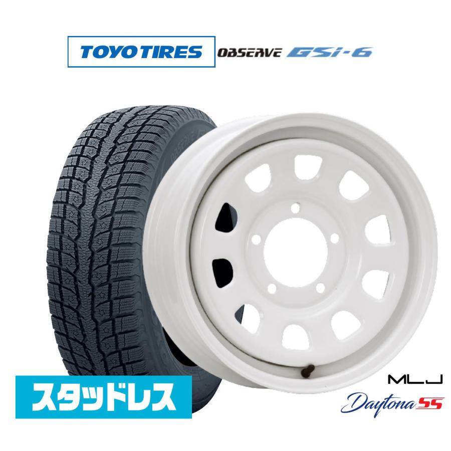 スタッドレスタイヤ ホイール4本セット MLJ デイトナ SS トーヨー 