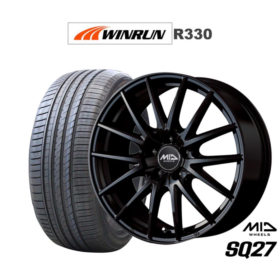 サマータイヤ ホイール4本セット MID ホイールズ SQ27 WINRUN