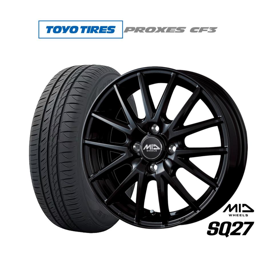 サマータイヤ ホイール4本セット MID ホイールズ SQ27 トーヨータイヤ