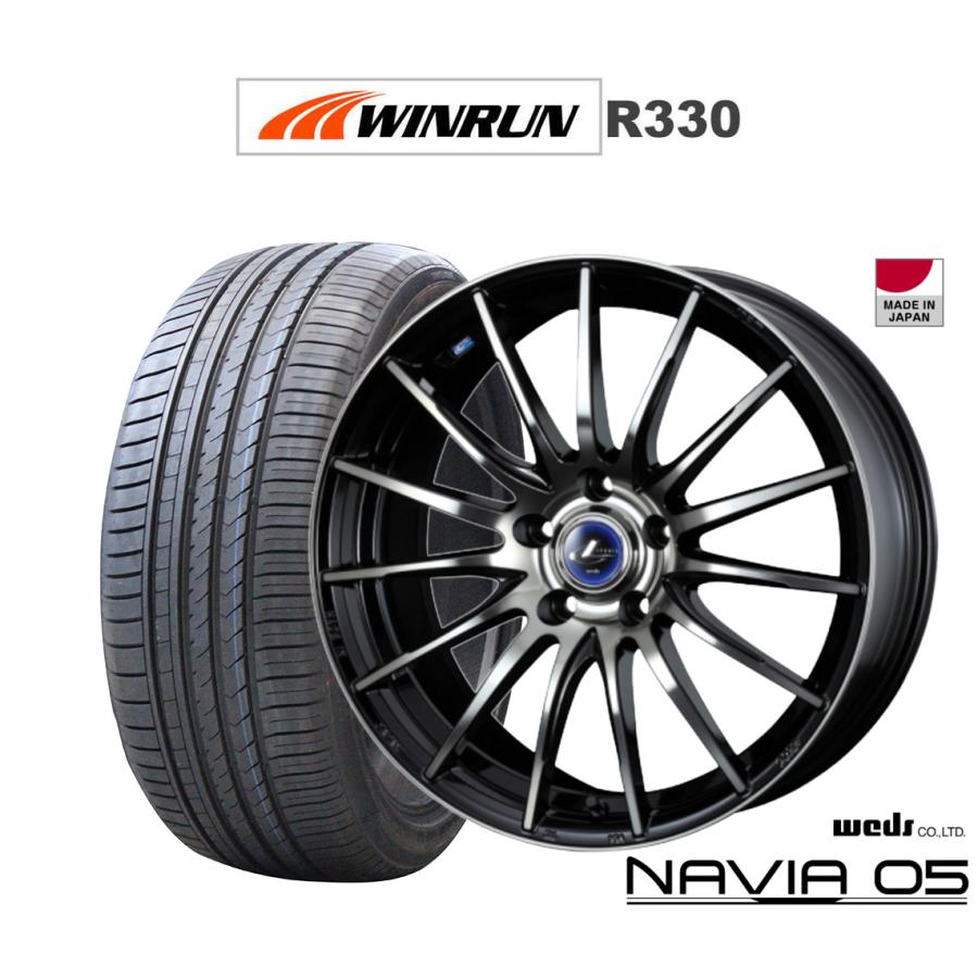 サマータイヤ ホイール4本セット ウェッズ レオニス ナヴィア05 WINRUN ウインラン R330 215/45R18