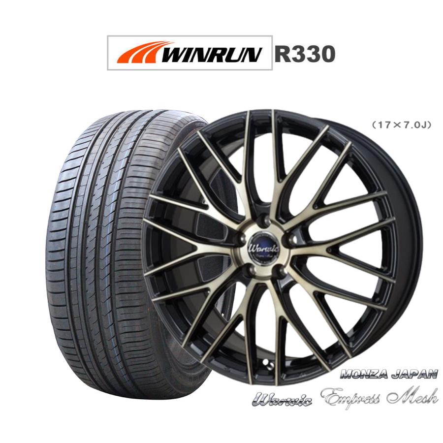 メーカー直送 サマータイヤ ホイール4本セット モンツァ Paypayモール車 バイク 自転車 ワーウィック Winrun エンプレスメッシュ Winrun ウインラン 夏タイヤ ホイールセット R330 245 45r18 カーポートマルゼン 通販 おすすめネット特価 の