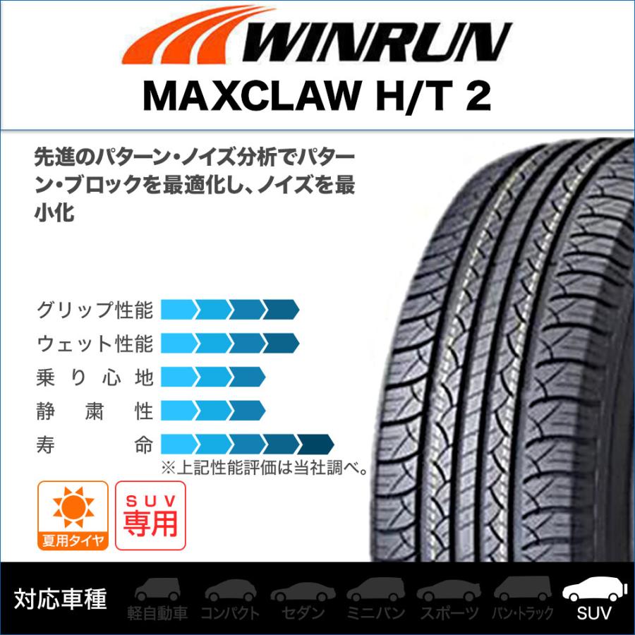 サマータイヤ ホイール4本セット ワーク エモーション T7R WINRUN ウインラン MAXCLAW H/T 2 245/65R17 【新品， 送料無料】