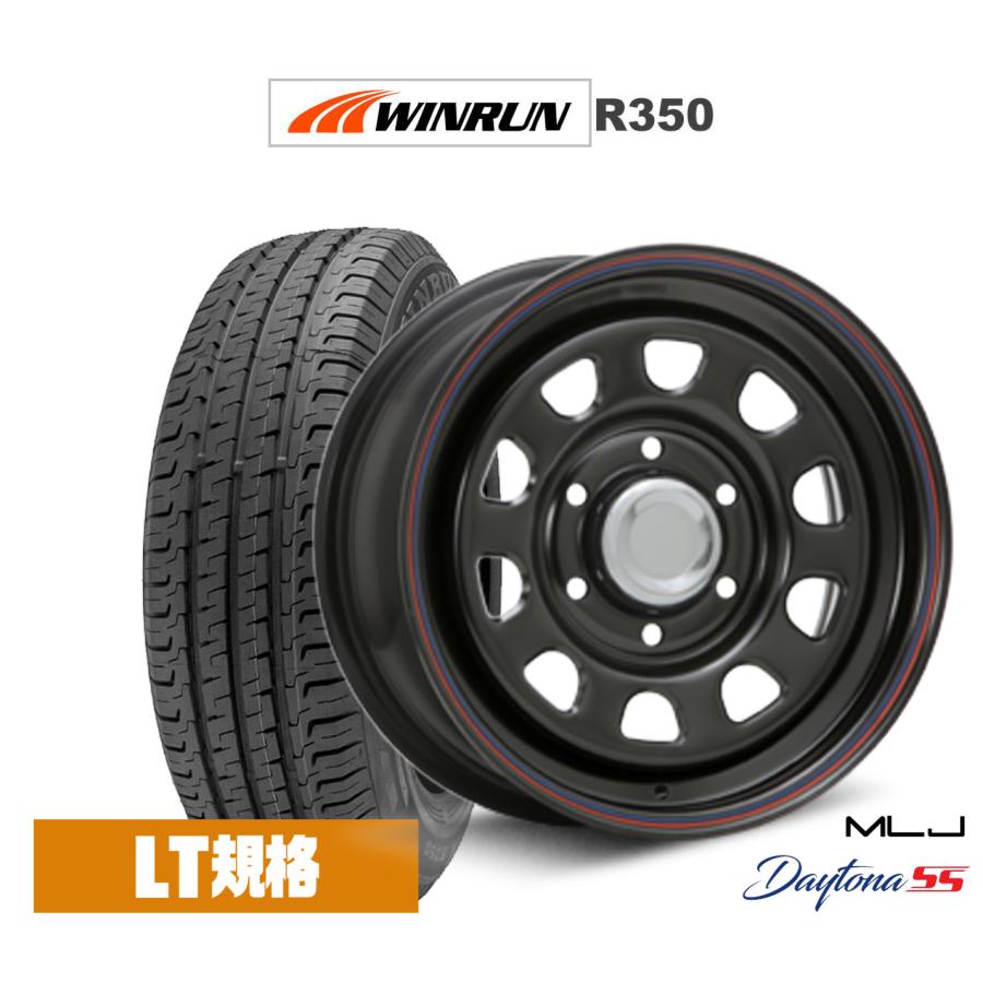 サマータイヤ ホイール4本セット MLJ デイトナ SS WINRUN ウインラン R350 (LT用) 195/80R15 : カーポート ...
