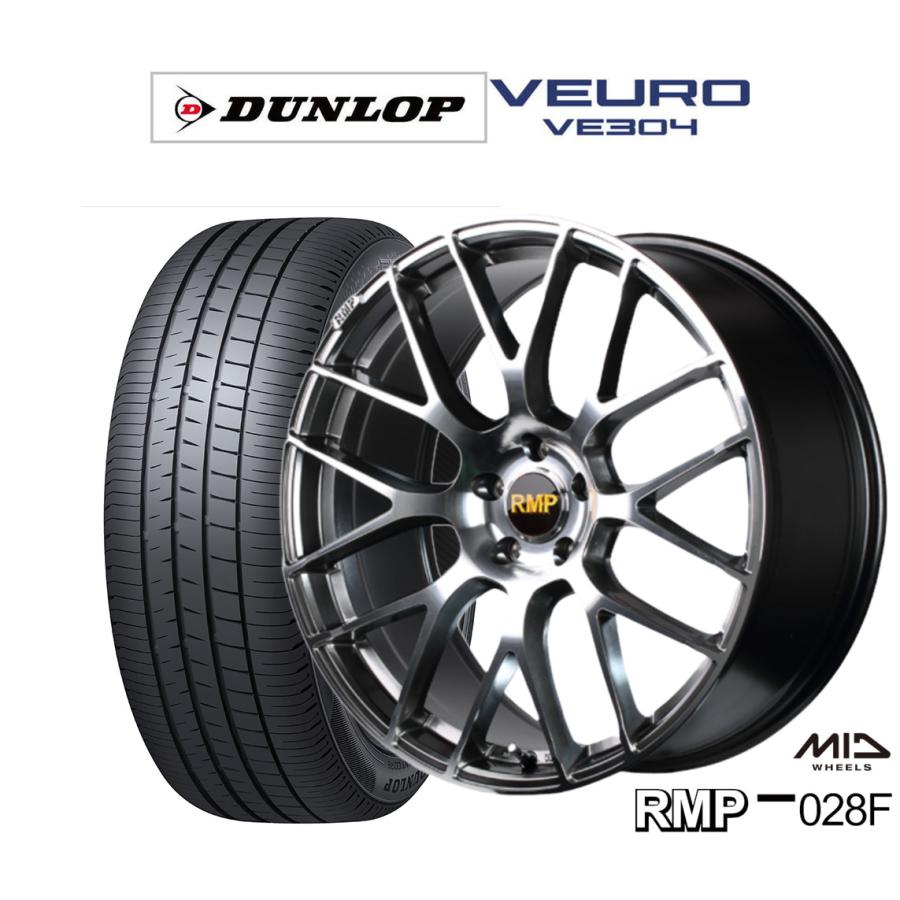 サマータイヤ ホイール4本セット MID RMP 028F ダンロップ VEURO