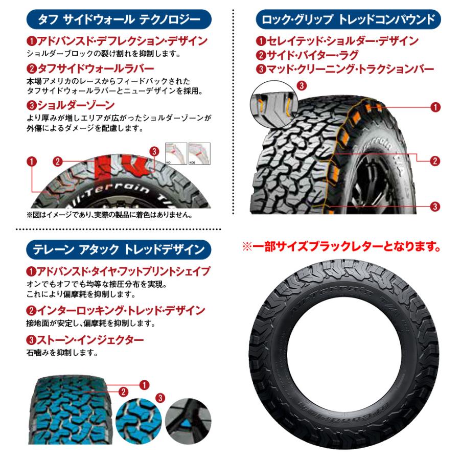 サマータイヤ ホイール4本セット FORCE デルタフォース OVAL(オーバル) グッドリッチ オールテレーン T/A KO2 225/70R16｜carport-maluzen｜03