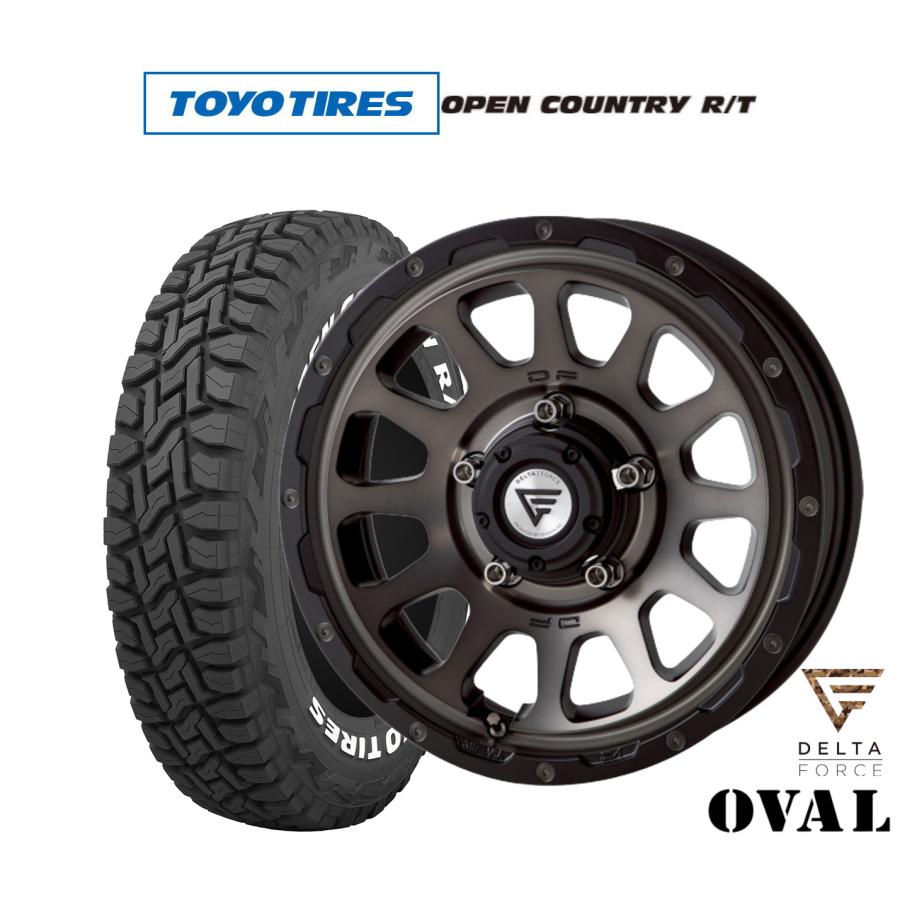 デルタフォースオーバル+オープンカントリーR/T4本セット オフロードタイヤ ホイール4本セット FORCE デルタフォース OVAL