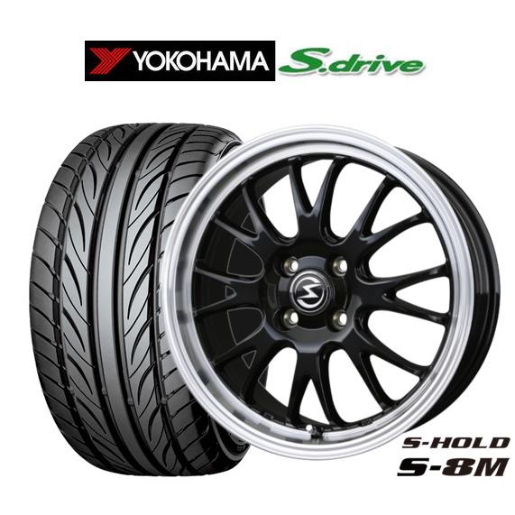 サマータイヤ ホイール4本セット BADX エスホールド S-8M ヨコハマ DNA 