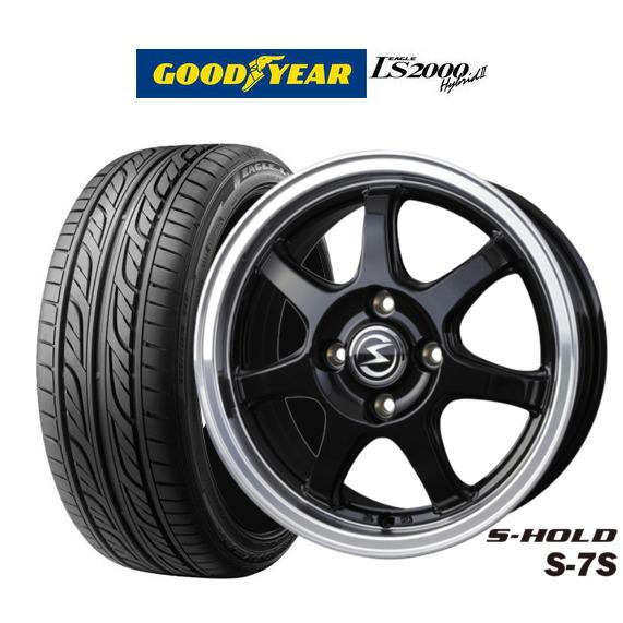 サマータイヤ ホイール4本セット BADX エスホールド S-7S グッドイヤー  