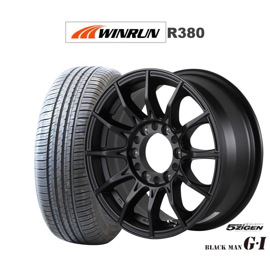 サマータイヤ ホイール4本セット 5ZIGEN ゴジゲン ブラックマン ジーアイ WINRUN ウインラン R380 215/60R17