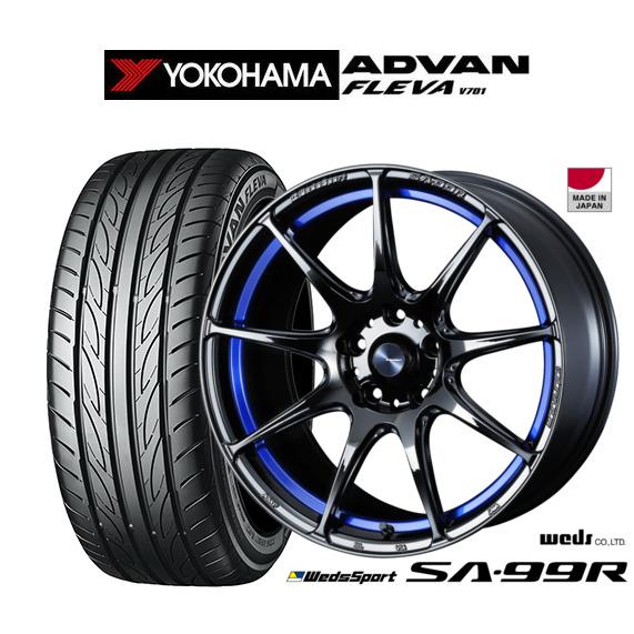 ホイール　ウエッズスポーツ　SA-99R タイヤ　ヨコハマ　アドバンFLEVA WEDS（ウェッズ） サマータイヤ ホイール4本セット ウェッズスポーツ