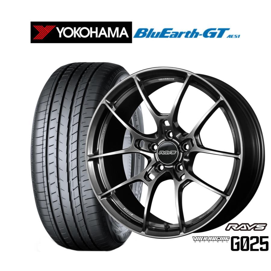 RAYS サマータイヤ ホイール4本セット レイズ ボルクレーシング G025 ヨコハマ BluEarth ブルーアース GT (AE51
