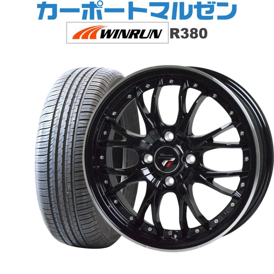 HOT STUFF - 朱夏タイア 車輪4本仕掛ける 熱っぽい原材料 プレシャス HM-3 WINRUN ウインラン R380 165/70R14 夏タイヤ、ホイールセット-自動車