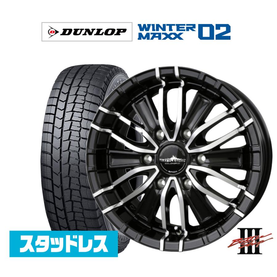 ロクサーニ スタッドレスタイヤ ホイール4本セット BADX バトル