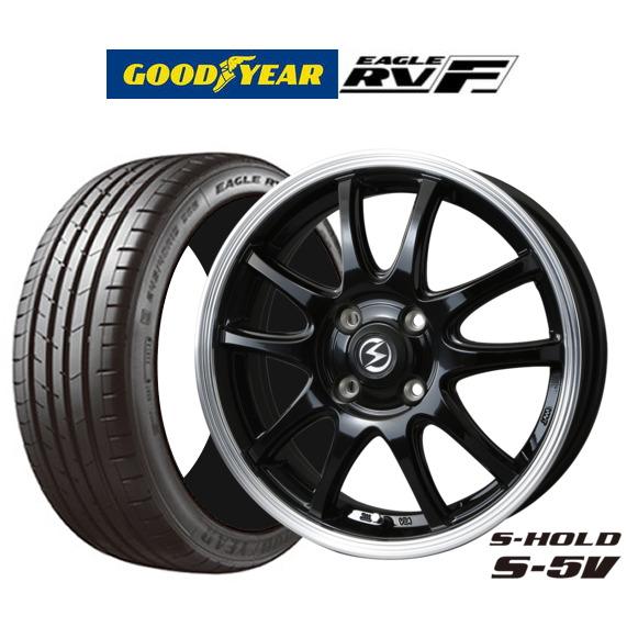 サマータイヤ ホイール4本セット BADX エスホールド S-5V グッドイヤー 