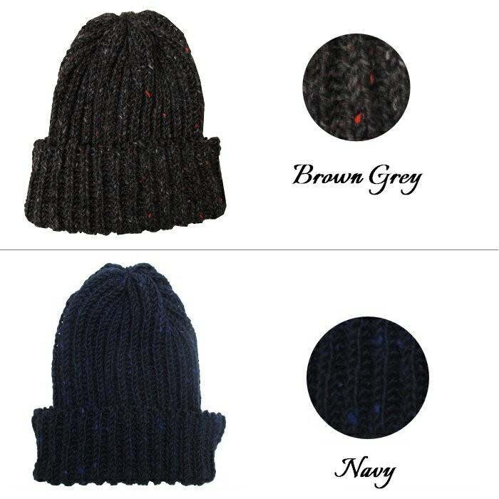 Bryceland's ニット帽 リブ編み ネイビー Bryceland's ニット帽 リブ