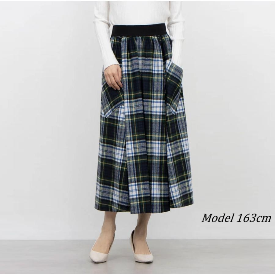 オニールオブダブリン 3柄mix プリーツロングスカート オニール オブ ダブリン O'NEIL OF DUBLIN ロングスカート