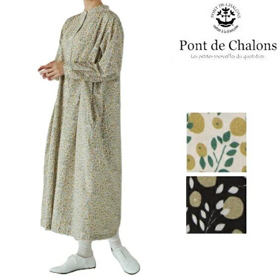 PONT DE CHALONS ポンデシャロン シトロンプリントワンピース ブラウス