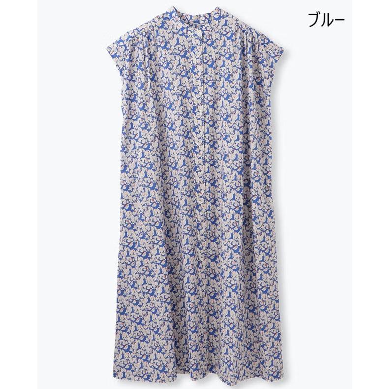 Pont de Chalons（ポンデシャロン） リーフプリントワンピース