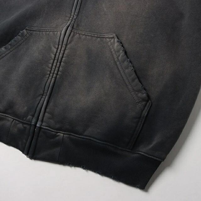 MOOJIMOOJI OVERSIZED ZIPUP HOODIE AGED ムージームージー / オーバー