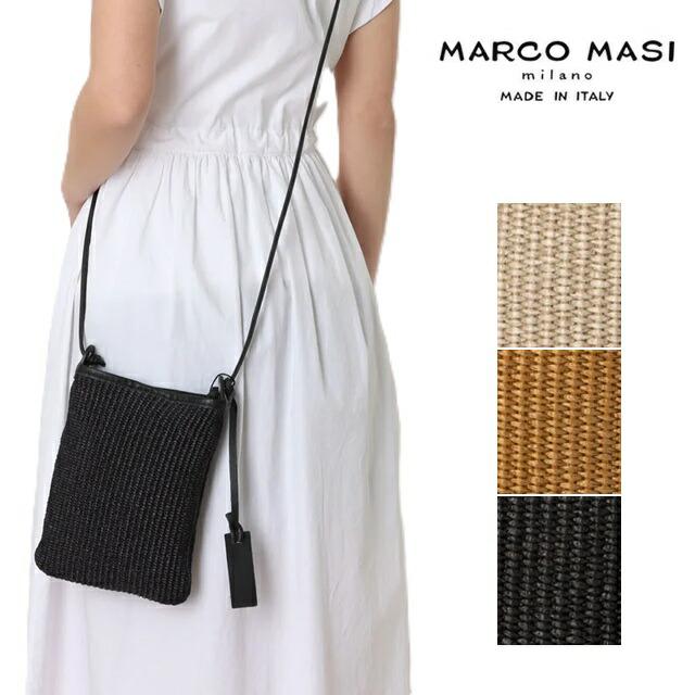 Marco Masi マルコマージ ショルダーバッグ レザー ポシェット 薄め 