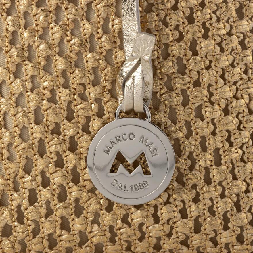 【美品】MARCO MASI　2wayカゴバッグ　ラフィア×本革　ベージュ×茶色 楽天市場】MARCO MASI マルコマージ トートバッグ 3238ISLAND-VI