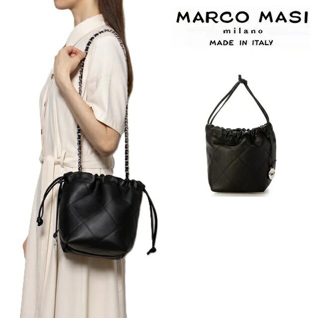 Marco Masi マルコマージ ミニ 巾着 ショルダーバッグ チェーン